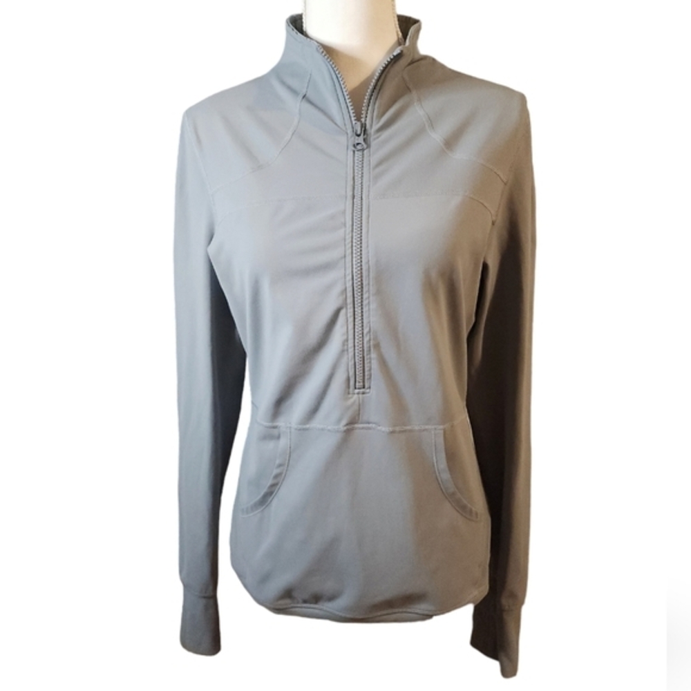 Zyia active gray 1/2 zip pullover